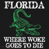 Florida Is Where Woke Goes To Die Crocodile Alligator Ornament thumb 1