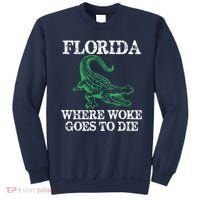 Florida Is Where Woke Goes To Die Crocodile Alligator Sweatshirt thumb 0