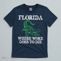 Florida Is Where Woke Goes To Die Crocodile Alligator T-Shirt thumb 5