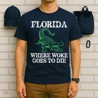 Florida Is Where Woke Goes To Die Crocodile Alligator T-Shirt thumb 6