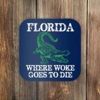Florida Is Where Woke Goes To Die Crocodile Alligator Coaster thumb 0