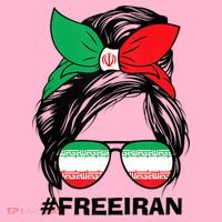 Free Iran Women Life Freedom Messy Bun Iranian Flag Coaster thumb 2