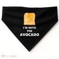Fun Im With The Avocado Toast Halloween Costume USA-Made Doggie Bandana thumb 0