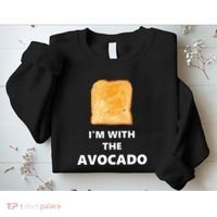 Fun Im With The Avocado Toast Halloween Costume Sweatshirt thumb 2