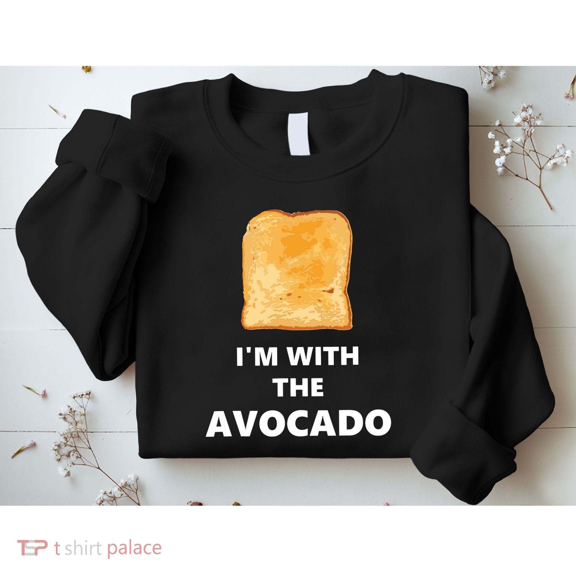 Fun Im With The Avocado Toast Halloween Costume Sweatshirt