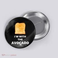 Fun Im With The Avocado Toast Halloween Costume Button thumb 0