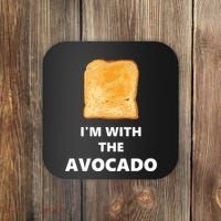 Fun Im With The Avocado Toast Halloween Costume Coaster thumb 0