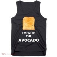 Fun Im With The Avocado Toast Halloween Costume Tank Top thumb 0