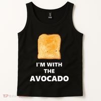 Fun Im With The Avocado Toast Halloween Costume Tank Top thumb 2