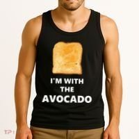 Fun Im With The Avocado Toast Halloween Costume Tank Top thumb 3