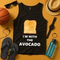 Fun Im With The Avocado Toast Halloween Costume Tank Top thumb 4