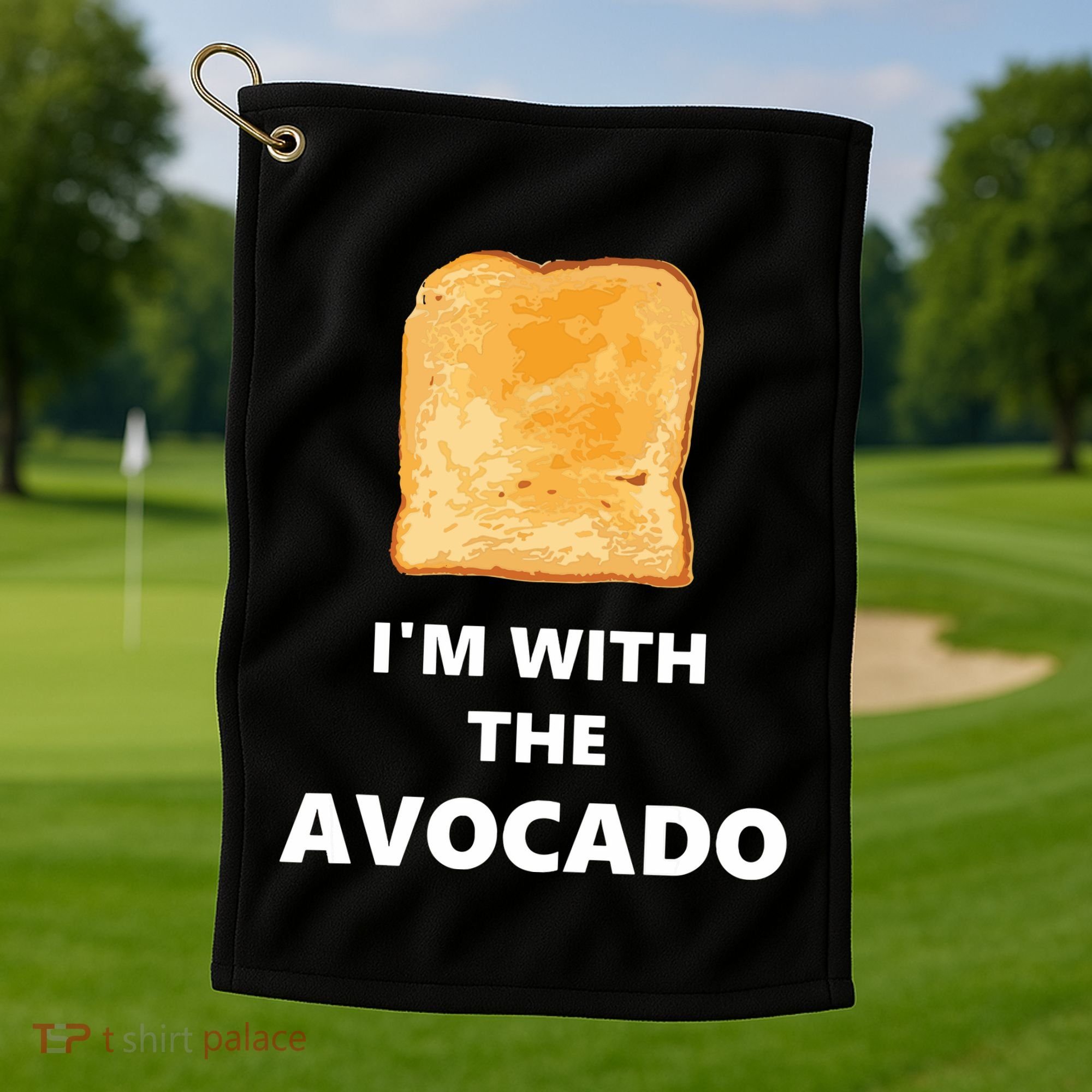 Fun Im With The Avocado Toast Halloween Costume Golf Towel