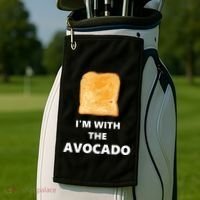 Fun Im With The Avocado Toast Halloween Costume Golf Towel thumb 2