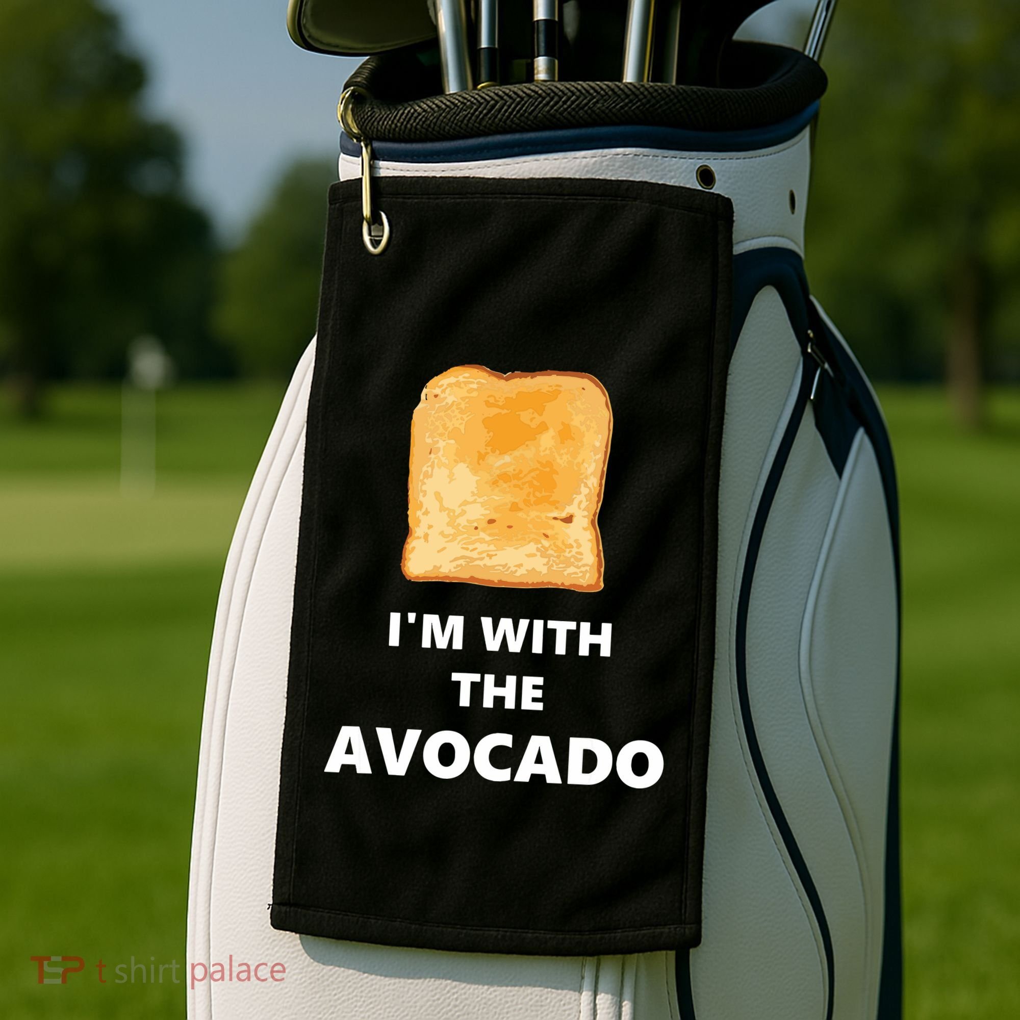 Fun Im With The Avocado Toast Halloween Costume Golf Towel
