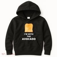 Fun Im With The Avocado Toast Halloween Costume Kids Hoodie thumb 0