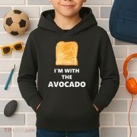 Fun Im With The Avocado Toast Halloween Costume Kids Hoodie thumb 2