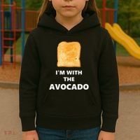 Fun Im With The Avocado Toast Halloween Costume Kids Hoodie thumb 3