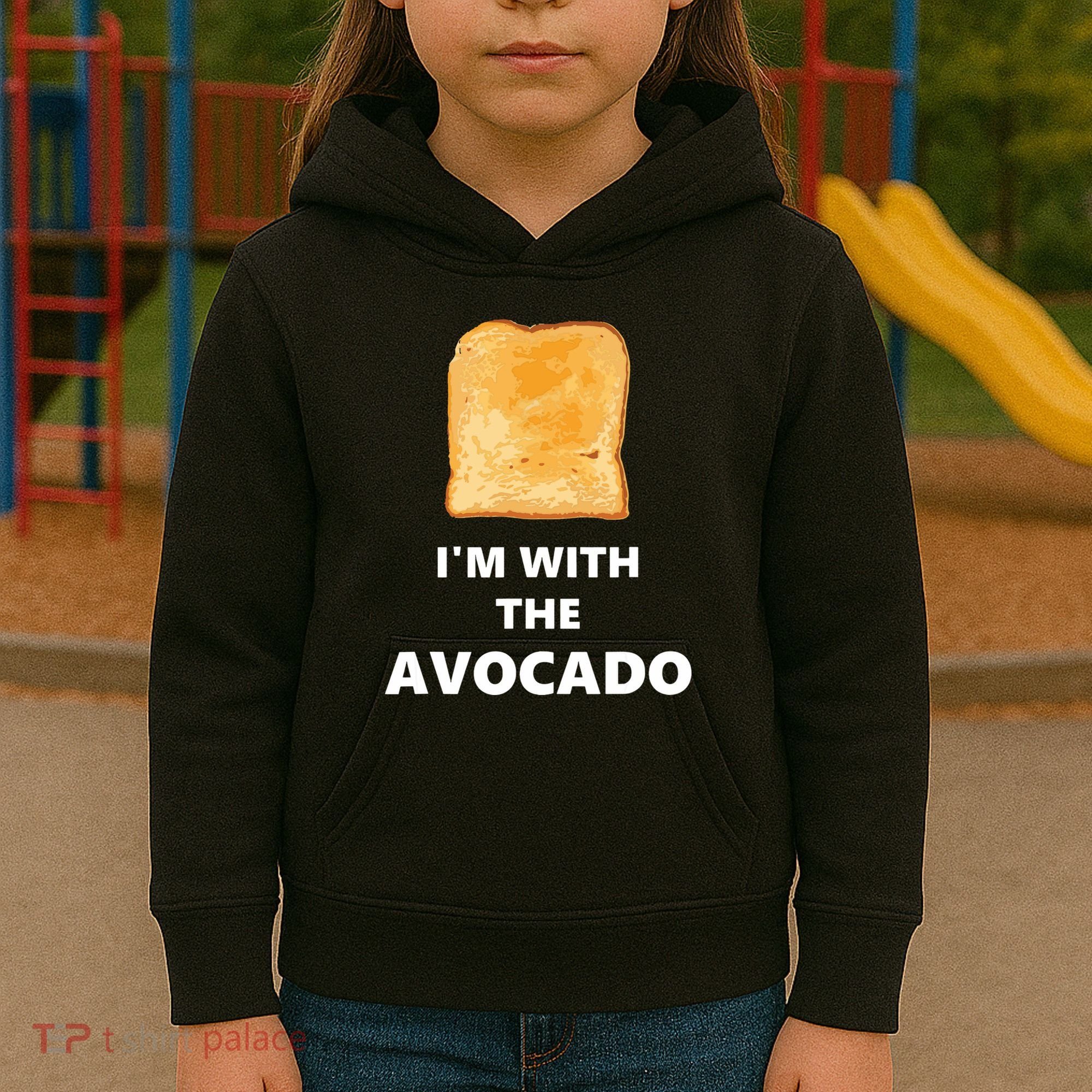 Fun Im With The Avocado Toast Halloween Costume Kids Hoodie