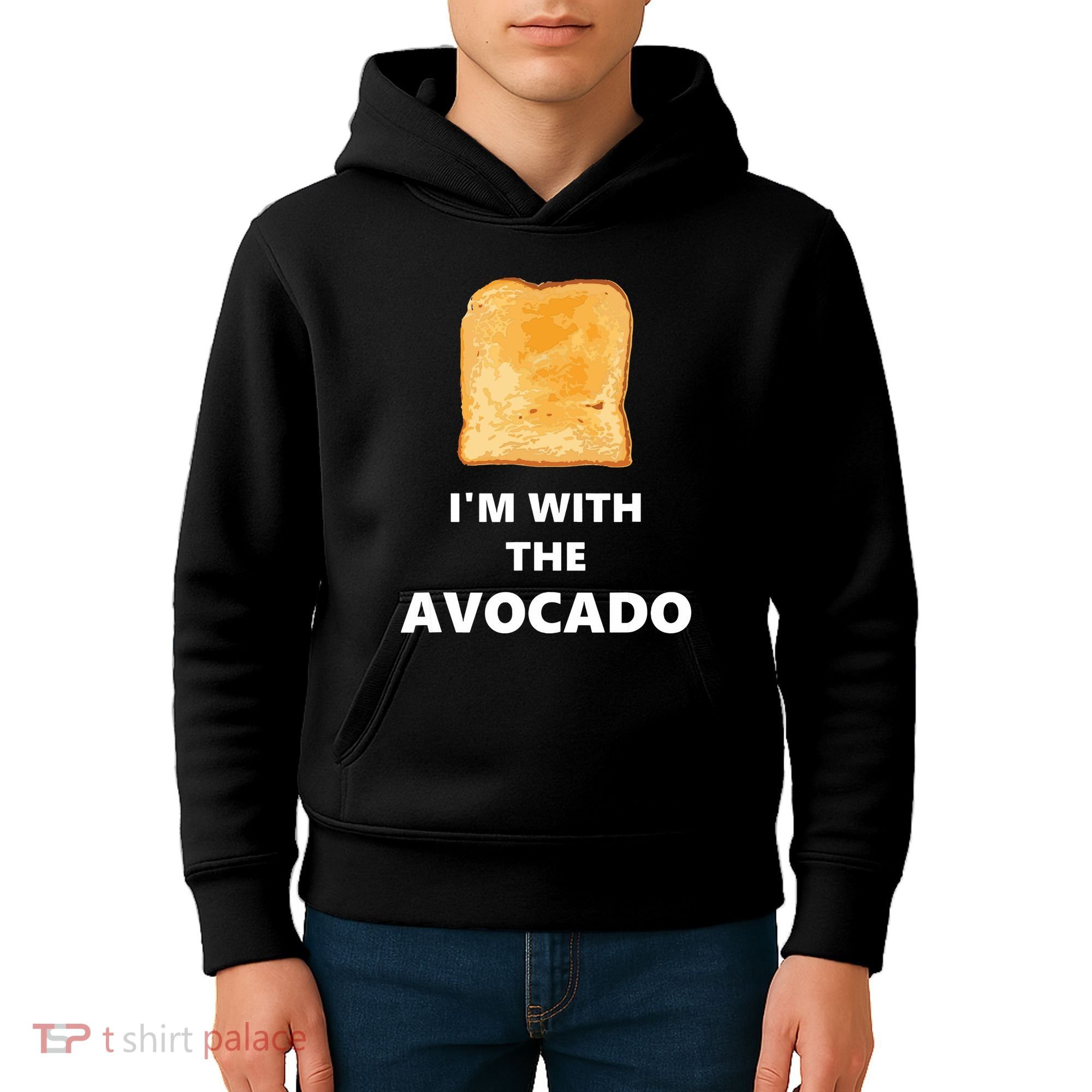 Fun Im With The Avocado Toast Halloween Costume Kids Hoodie