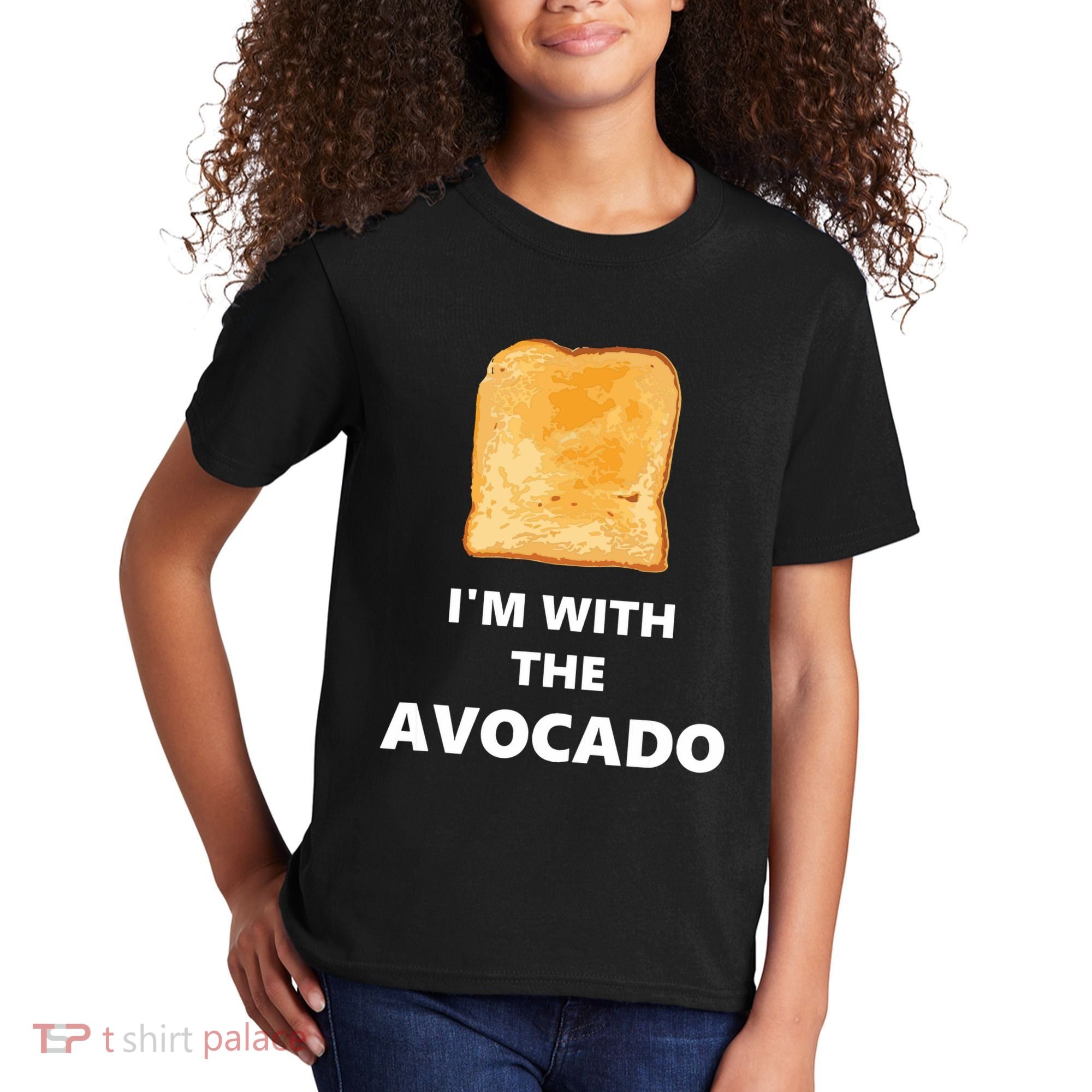 Fun Im With The Avocado Toast Halloween Costume Kids T-Shirt