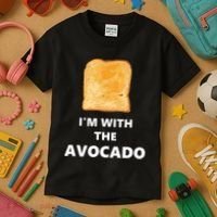 Fun Im With The Avocado Toast Halloween Costume Kids T-Shirt thumb 3