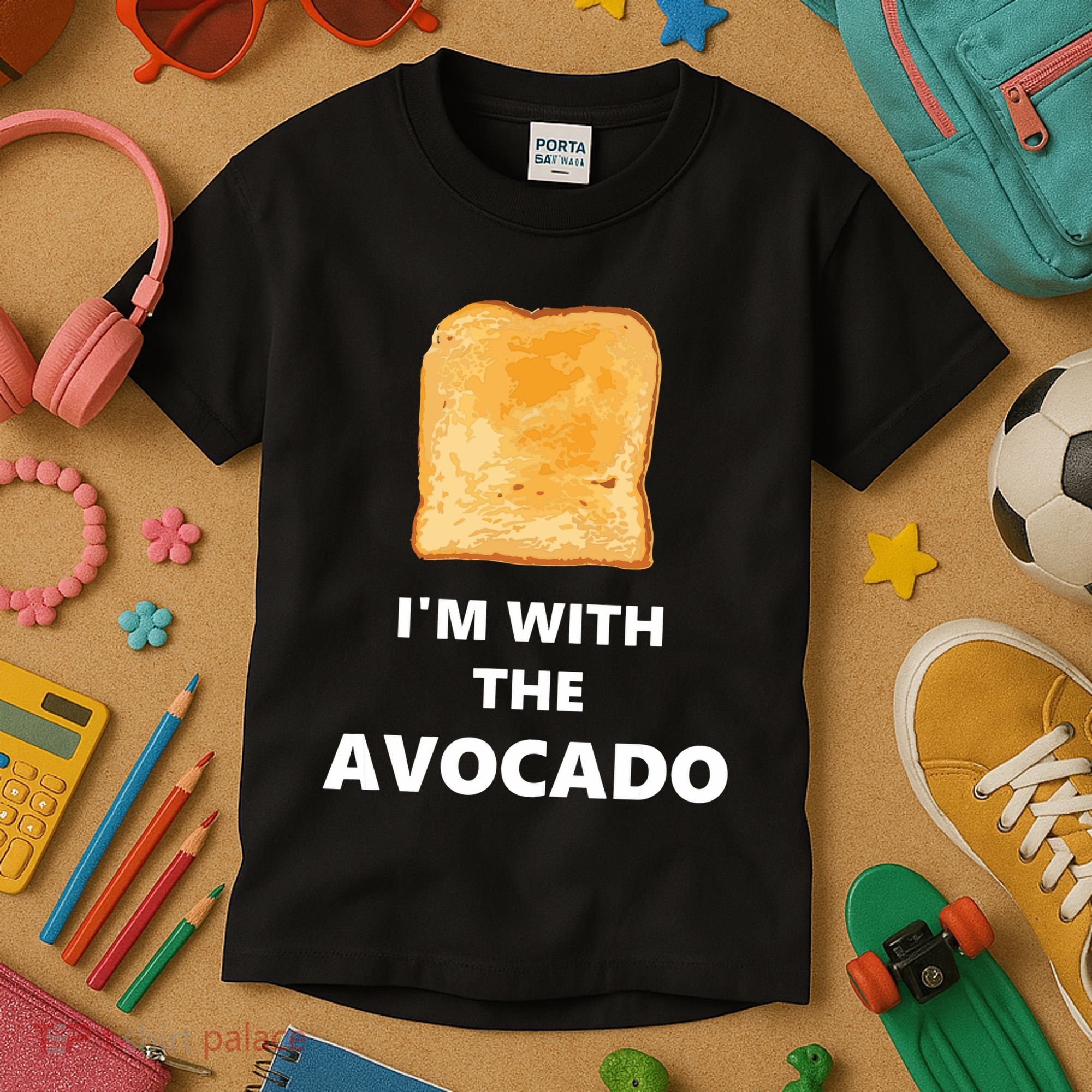Fun Im With The Avocado Toast Halloween Costume Kids T-Shirt