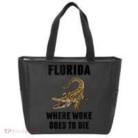 Florida Is Where Woke Goes To Die Funny Shirt Tote Bag thumb 0