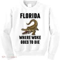 Florida Is Where Woke Goes To Die Funny Shirt Kids Sweatshirt thumb 0