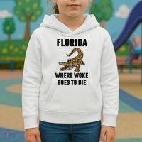 Florida Is Where Woke Goes To Die Funny Shirt Kids Hoodie thumb 3