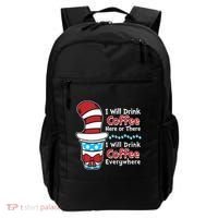 Funny I Will Drink Coffee Here Or There Everywhere Backpack thumb 0