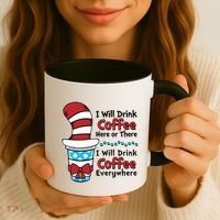 Funny I Will Drink Coffee Here Or There Everywhere Coffee Mug thumb 3