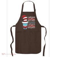 Funny I Will Drink Coffee Here Or There Everywhere Apron thumb 0