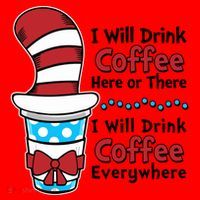 Funny I Will Drink Coffee Here Or There Everywhere Santa Hat thumb 1