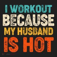 Funny I Workout Because My Husband Is Hot Beanie thumb 2