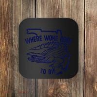 Florida Is Where Woke Goes To Die DeSantis Florida Funny Coaster thumb 0