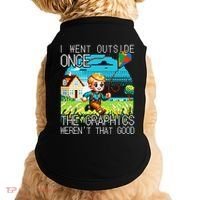 Funny I Went Outside Once The Graphics WerenT That Good Doggie Tank thumb 0