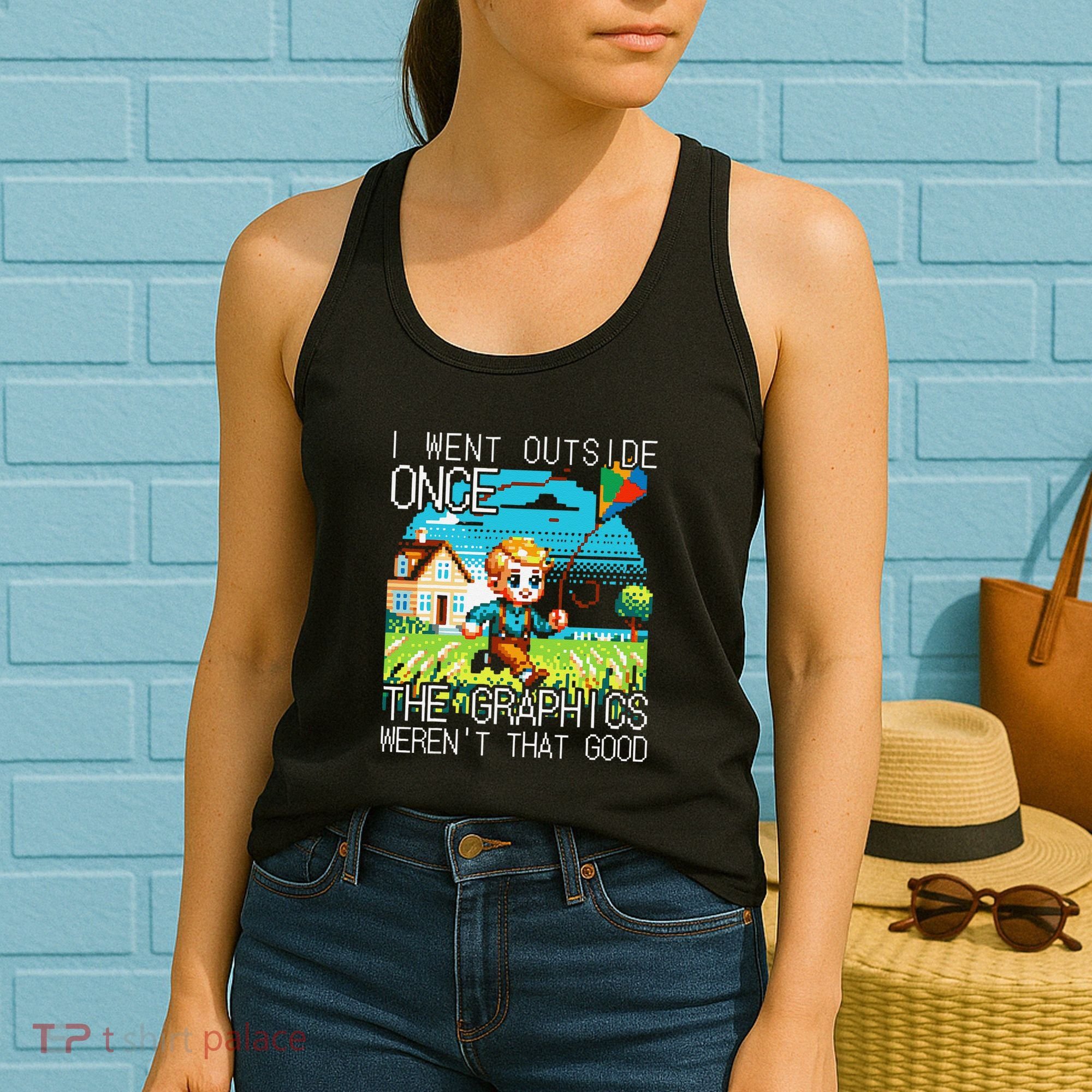 Funny I Went Outside Once The Graphics WerenT That Good Women's Tank Top