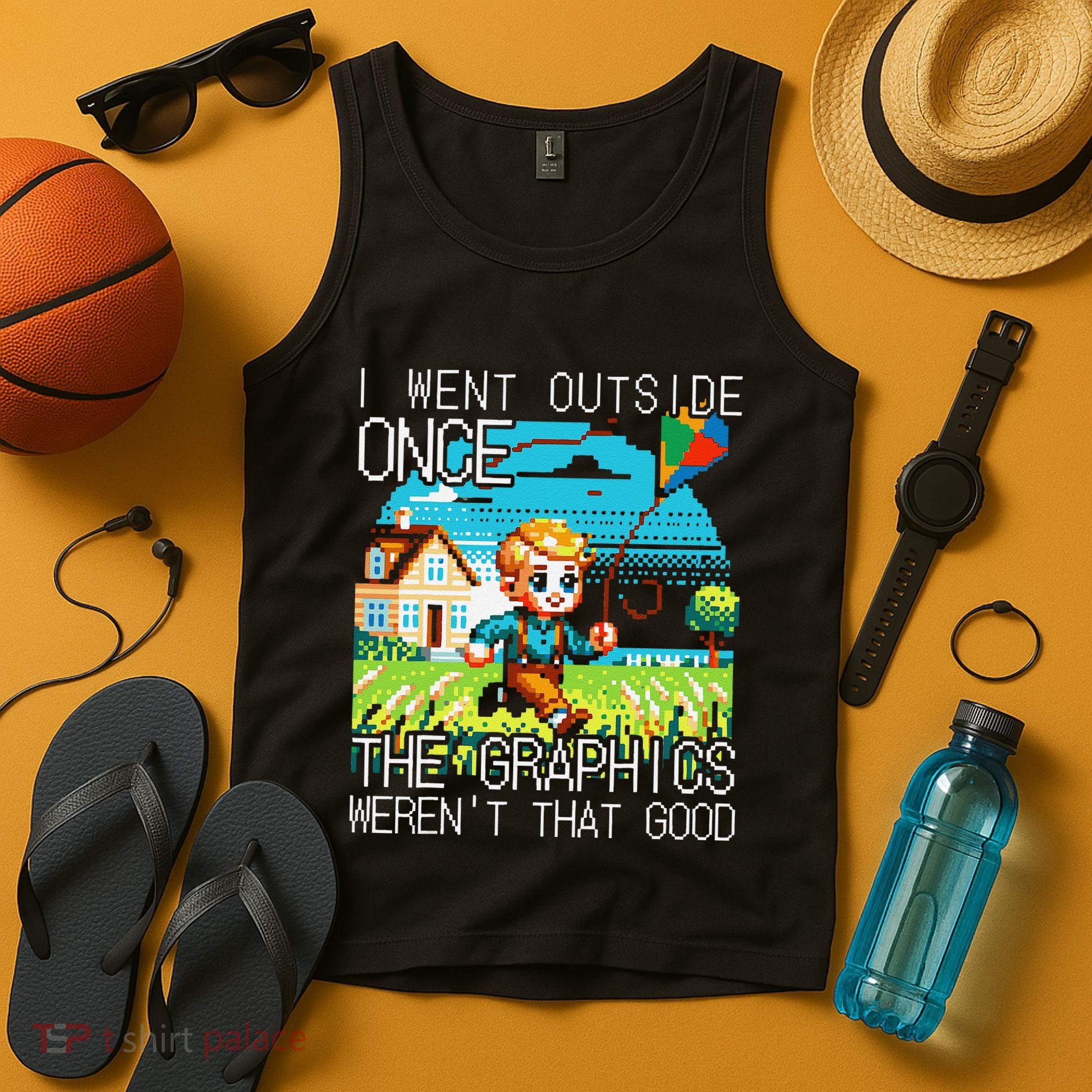 Funny I Went Outside Once The Graphics WerenT That Good Tank Top