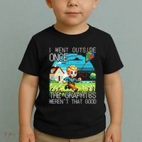 Funny I Went Outside Once The Graphics WerenT That Good Toddler T-Shirt thumb 2