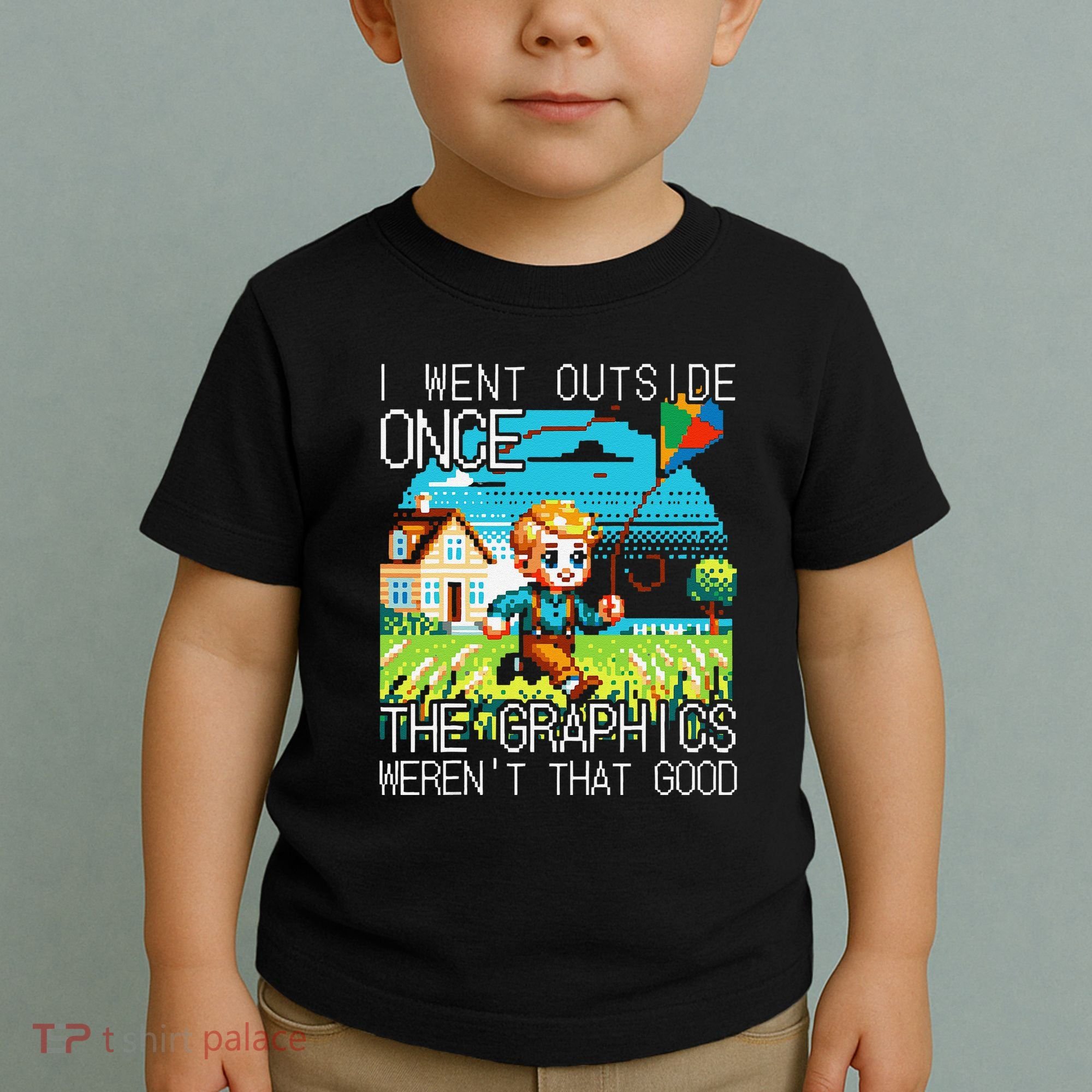 Funny I Went Outside Once The Graphics WerenT That Good Toddler T-Shirt
