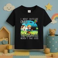 Funny I Went Outside Once The Graphics WerenT That Good Toddler T-Shirt thumb 3