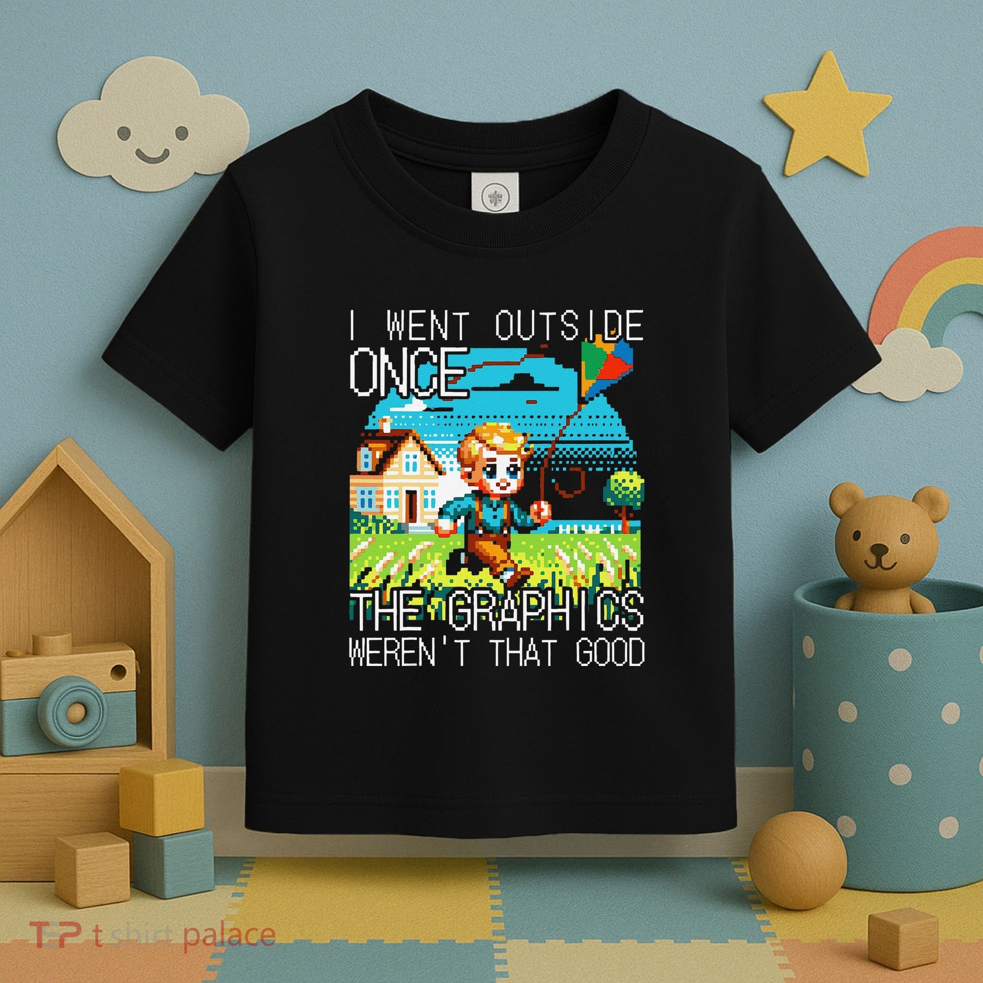 Funny I Went Outside Once The Graphics WerenT That Good Toddler T-Shirt