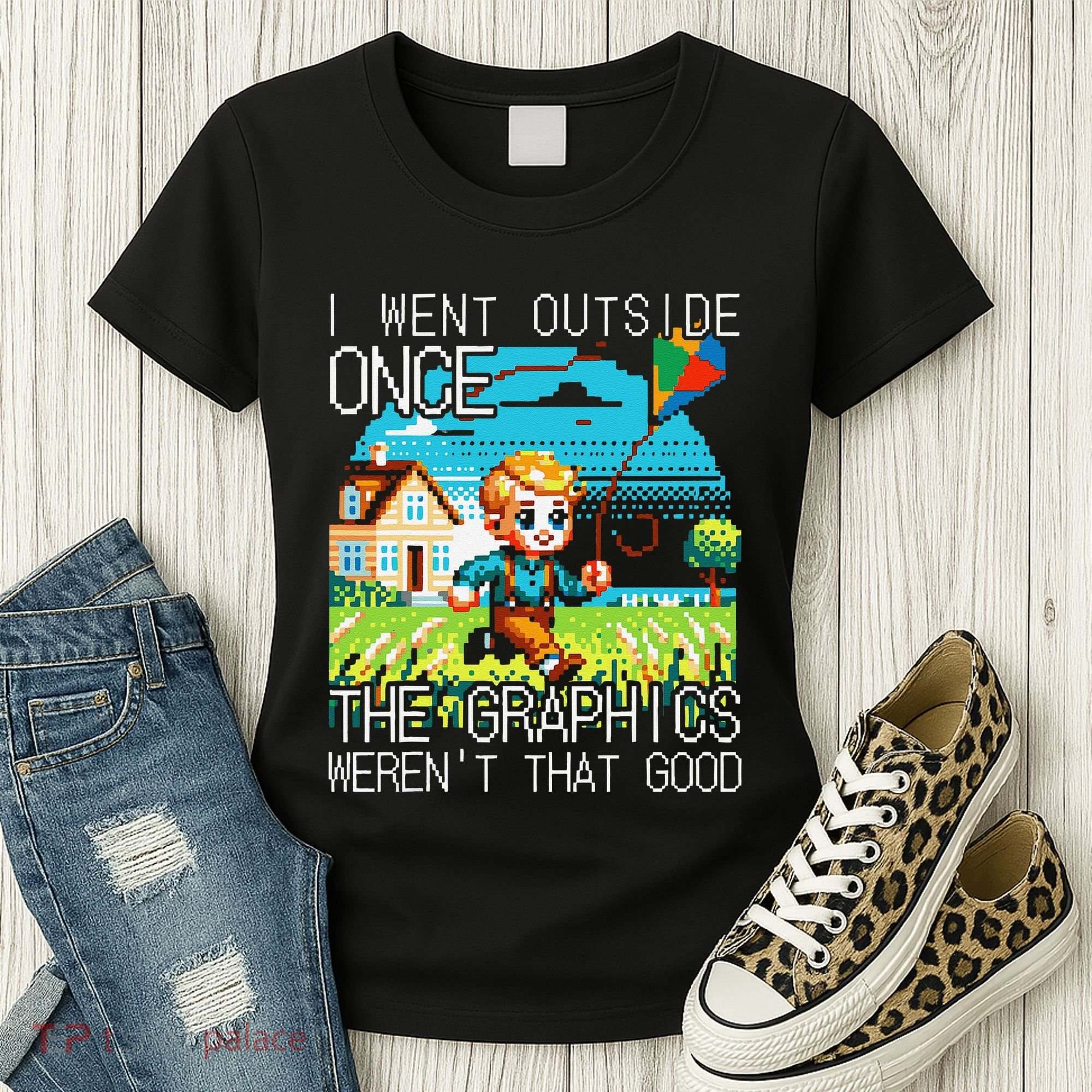 Funny I Went Outside Once The Graphics WerenT That Good Women's T-Shirt