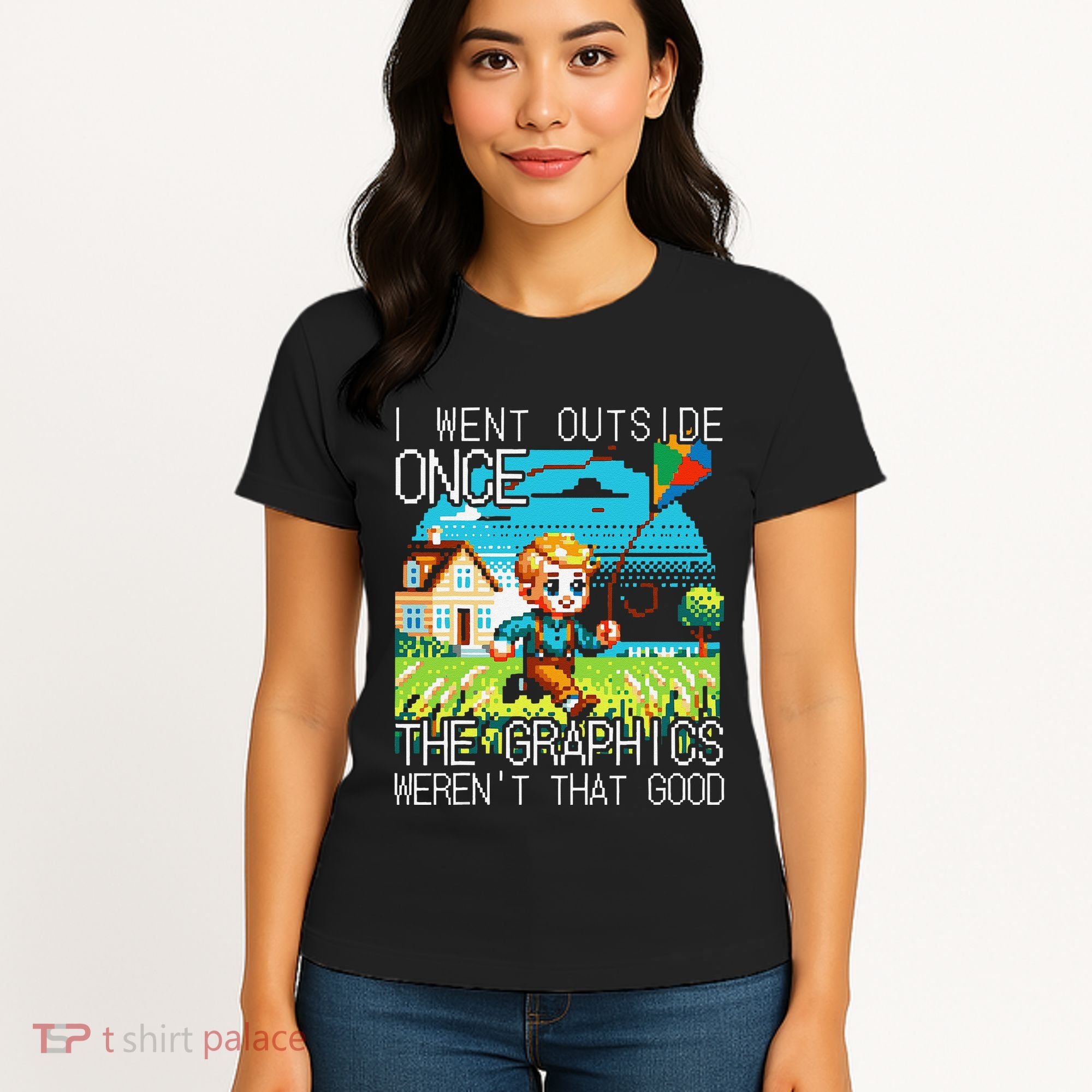 Funny I Went Outside Once The Graphics WerenT That Good Women's T-Shirt