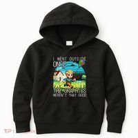 Funny I Went Outside Once The Graphics WerenT That Good Kids Hoodie thumb 0