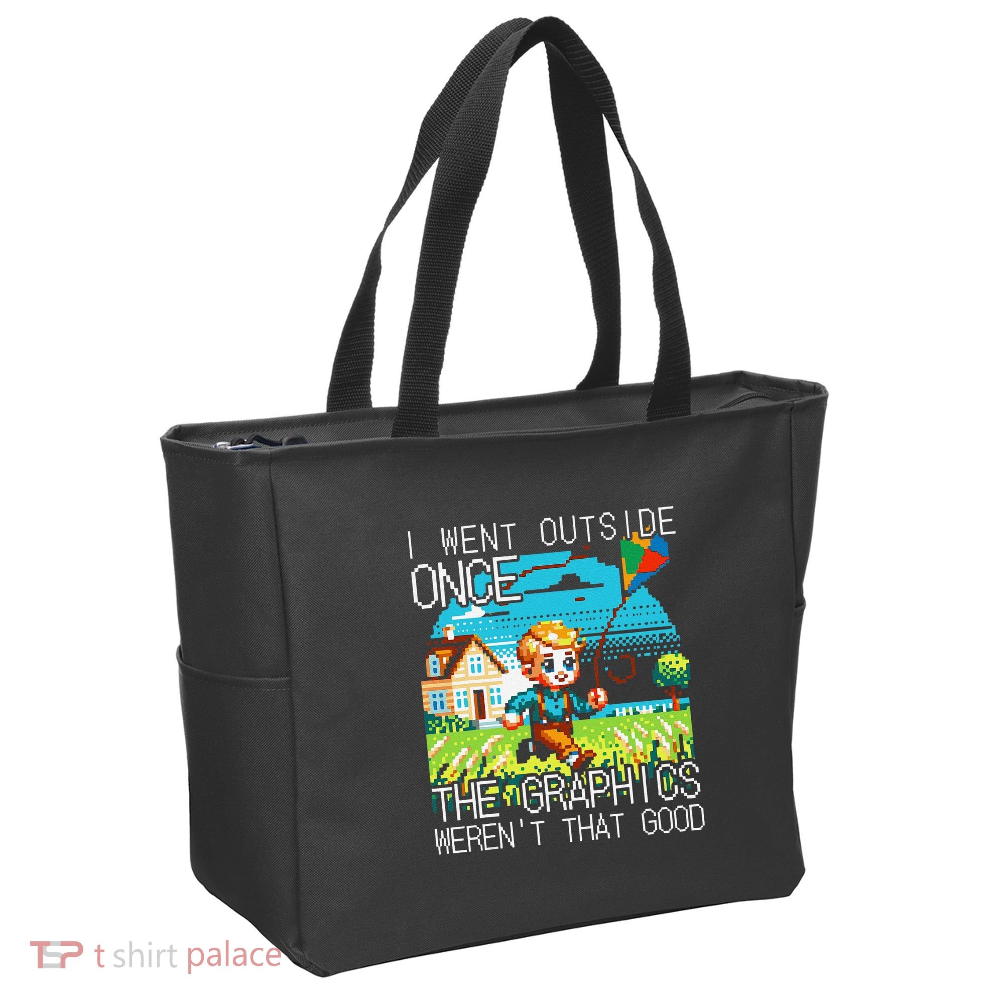 Funny I Went Outside Once The Graphics WerenT That Good Tote Bag