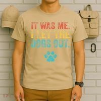 Funny It Was Me I Let The Dogs Out Vintage Retro Dog Lover T-Shirt thumb 6