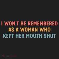 Feminist I WonT Be Remembered As A Woman Who Kept Her Mouth Shut Beanie thumb 2