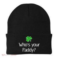 Funny Irish Whose Your Paddy St Patricks Gift Beanie thumb 0