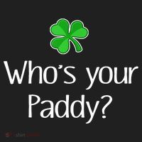 Funny Irish Whose Your Paddy St Patricks Gift Golf Towel thumb 3